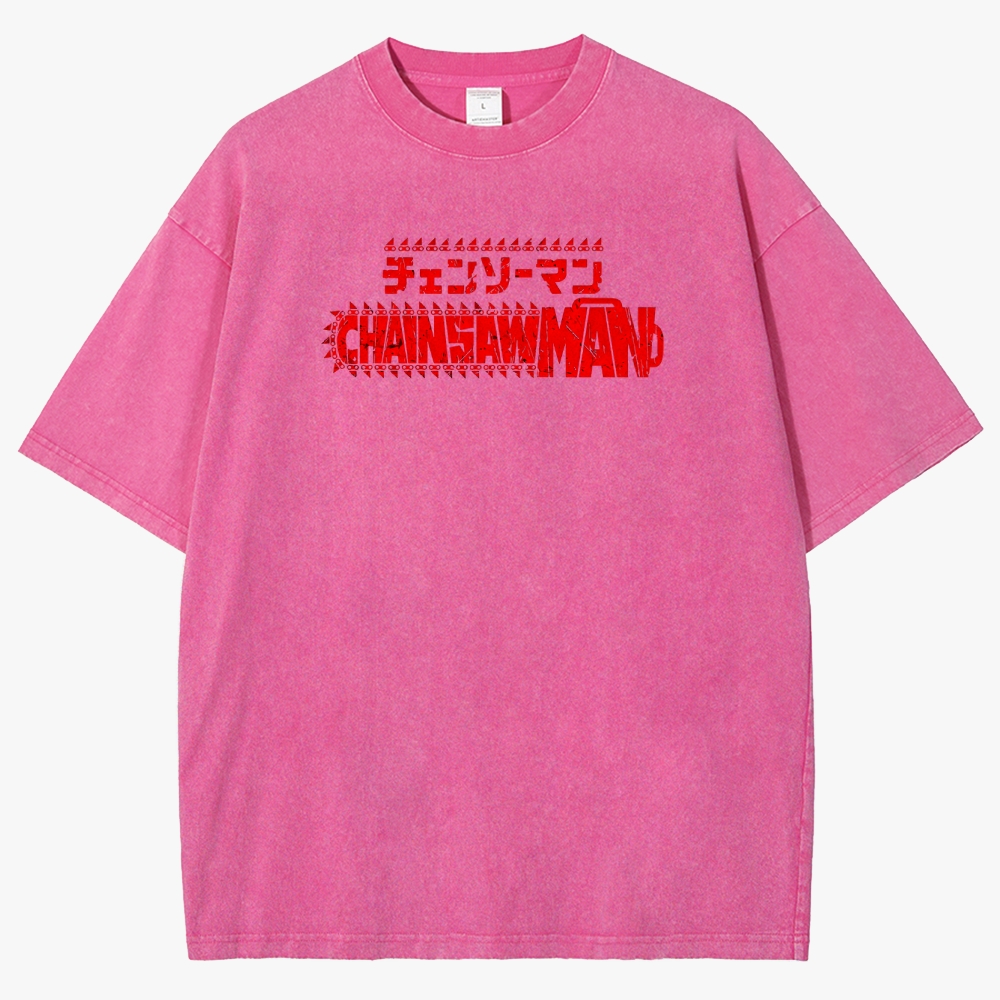 Chainsaw Man Unisex Fit Washed T-Shirt