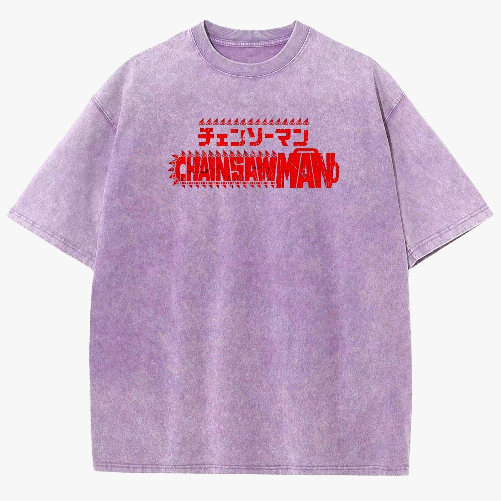 Chainsaw Man Unisex Fit Washed T-Shirt
