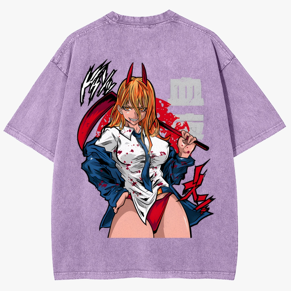 Chainsaw Man Unisex Fit Washed T-Shirt