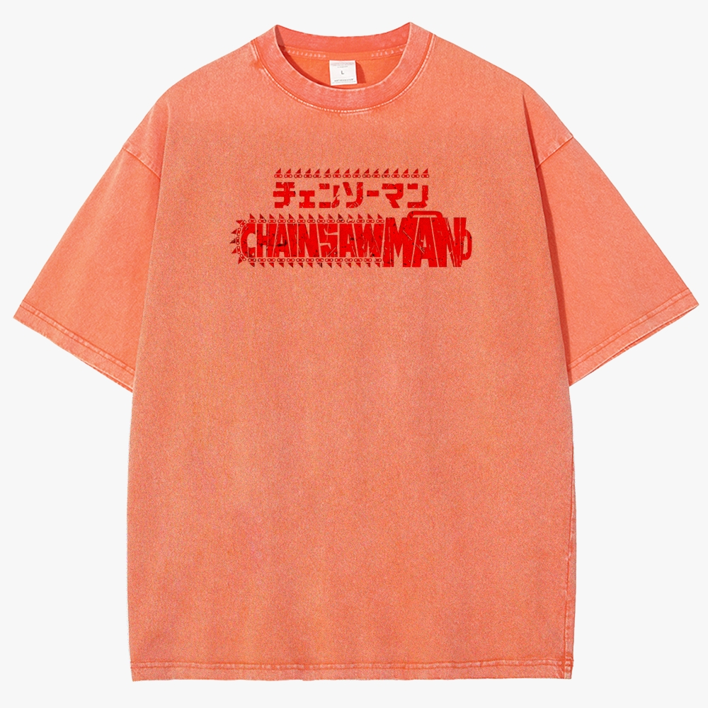 Chainsaw Man Unisex Fit Washed T-Shirt