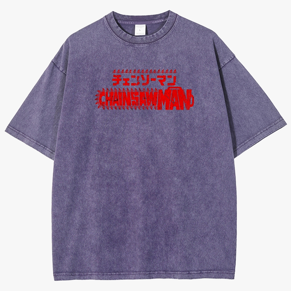 Chainsaw Man Unisex Fit Washed T-Shirt