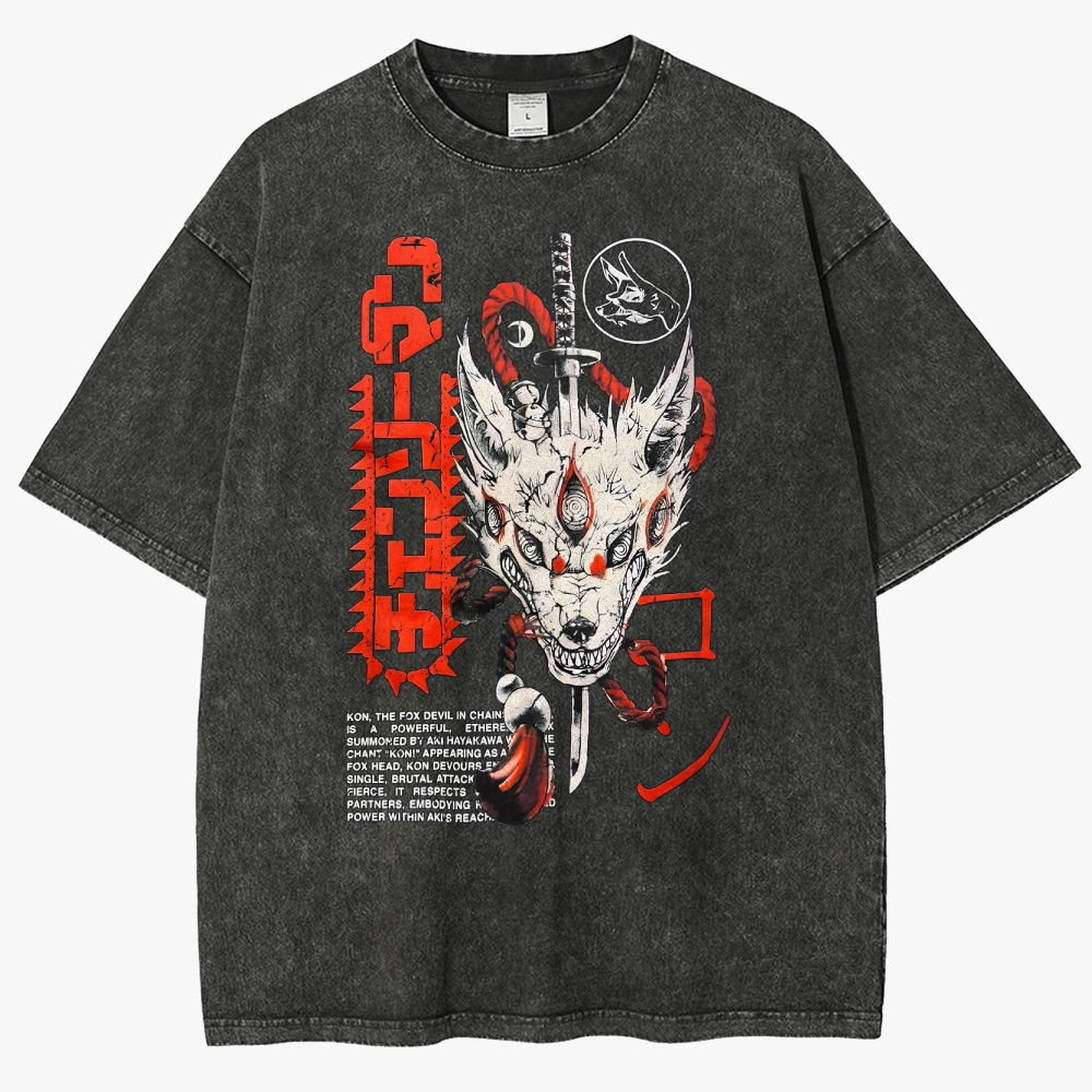 Chainsaw Man Unisex Fit Washed T-Shirt