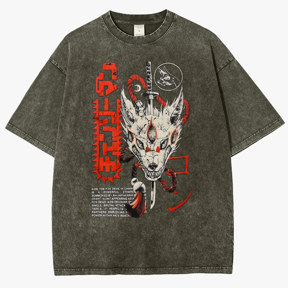 Chainsaw Man Unisex Fit Washed T-Shirt