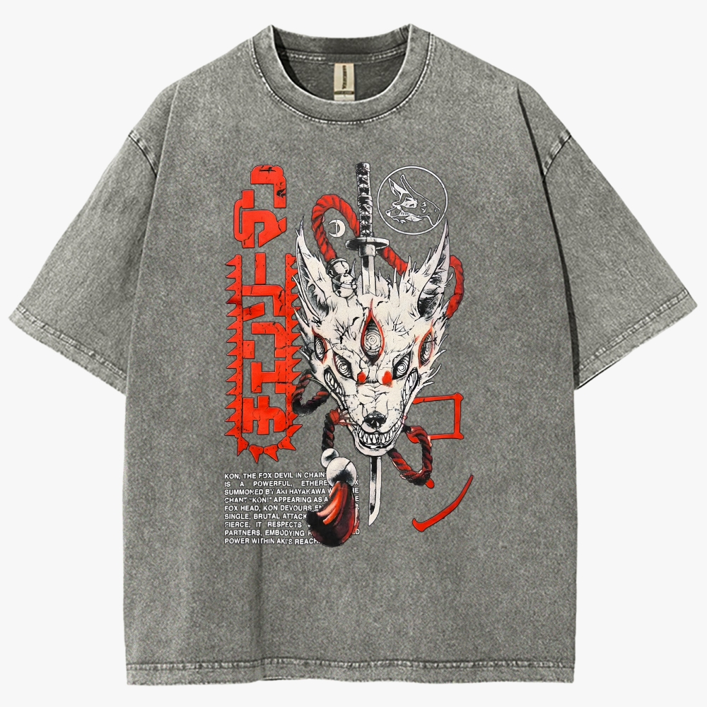 Chainsaw Man Unisex Fit Washed T-Shirt