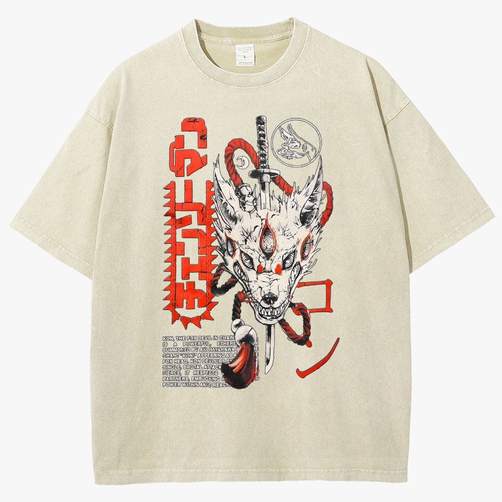 Chainsaw Man Unisex Fit Washed T-Shirt