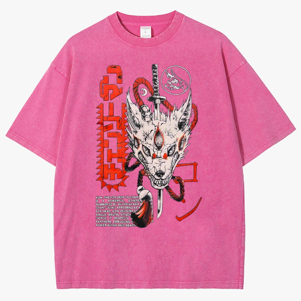 Chainsaw Man Unisex Fit Washed T-Shirt