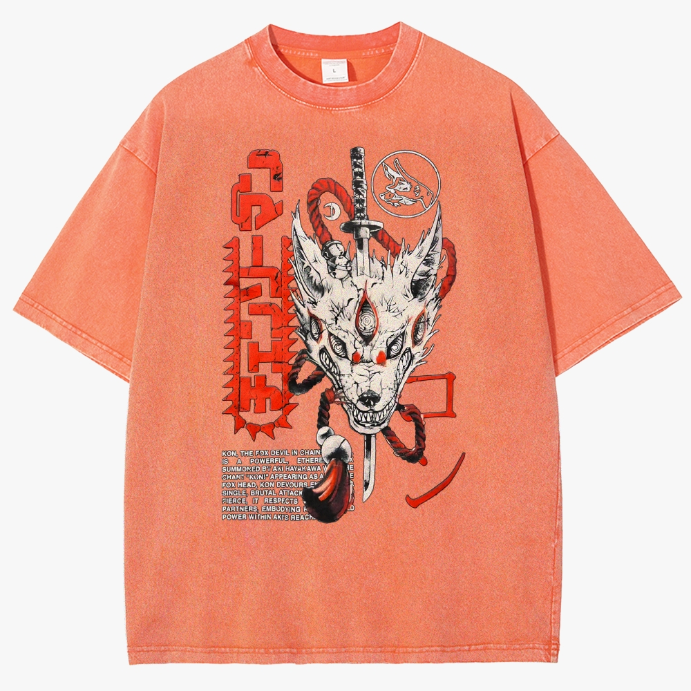 Chainsaw Man Unisex Fit Washed T-Shirt