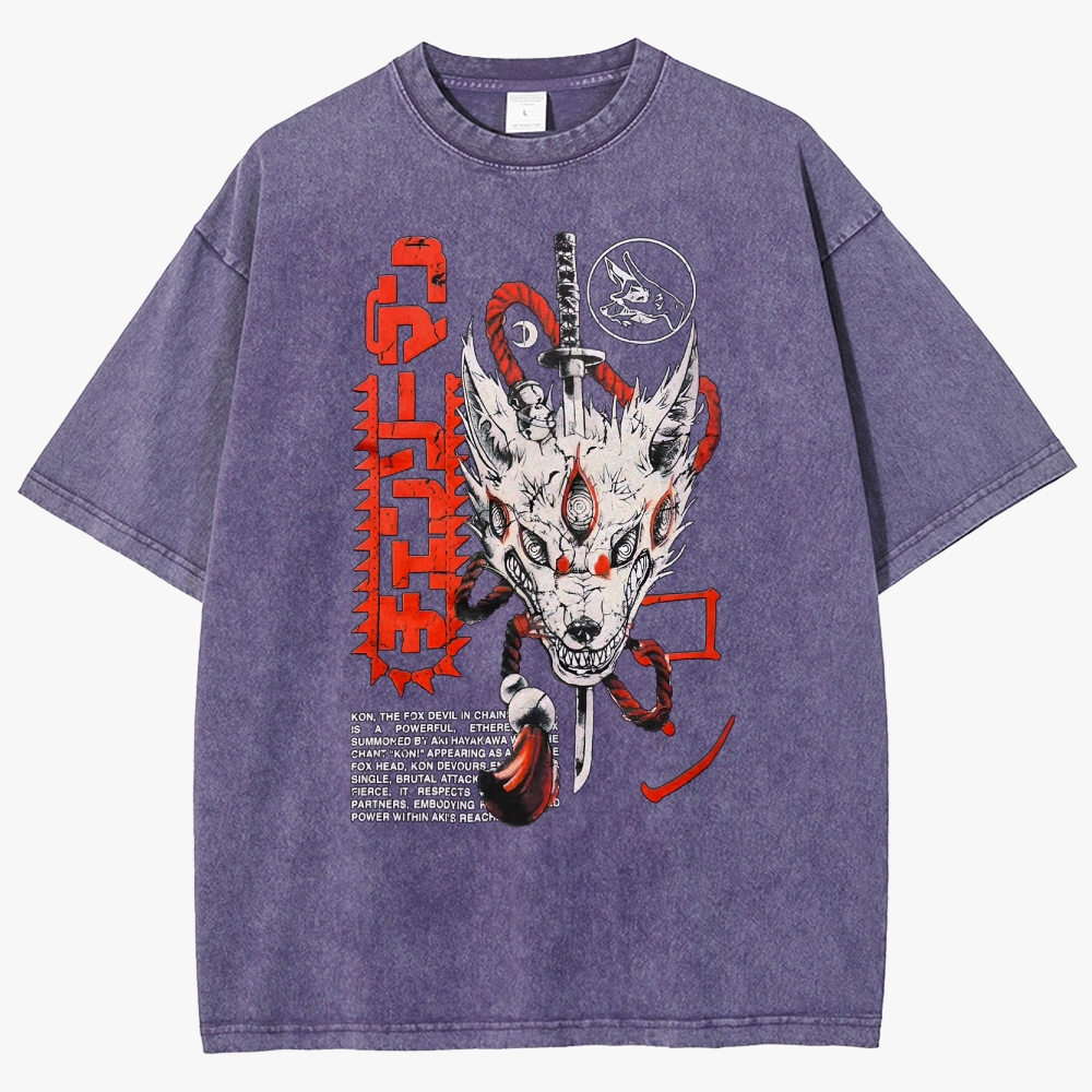 Chainsaw Man Unisex Fit Washed T-Shirt