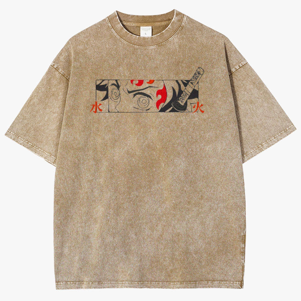 Demon slayer Unisex Fit Washed T-Shirt
