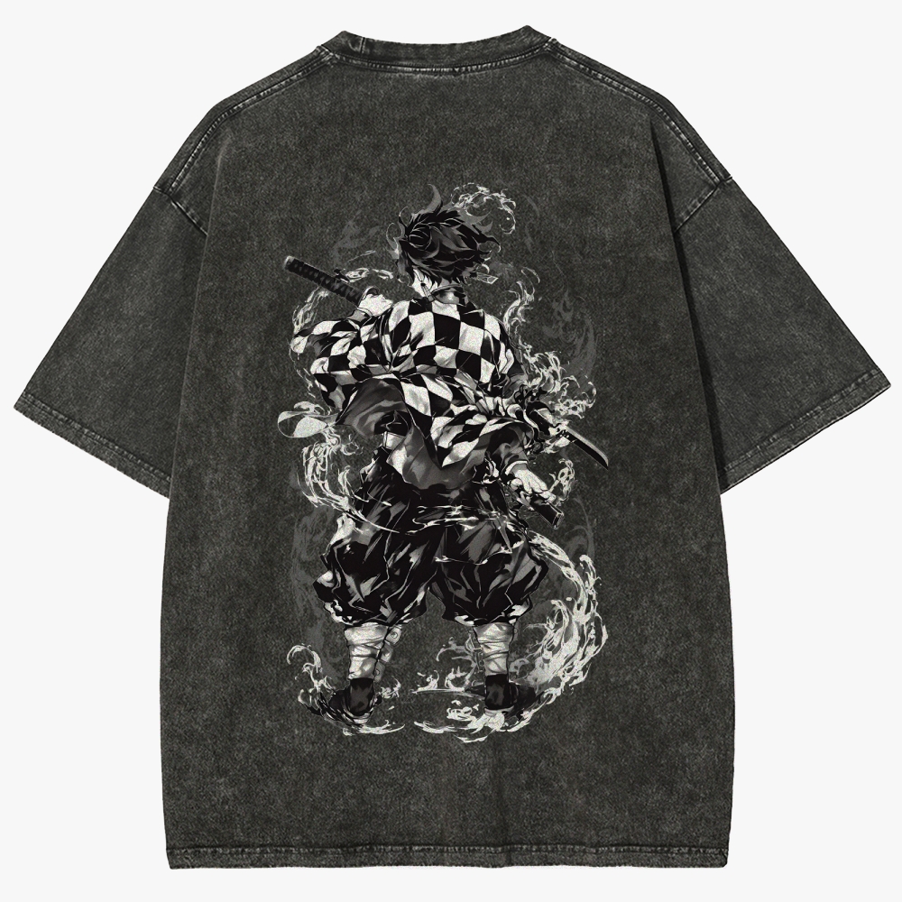 Demon slayer Unisex Fit Washed T-Shirt