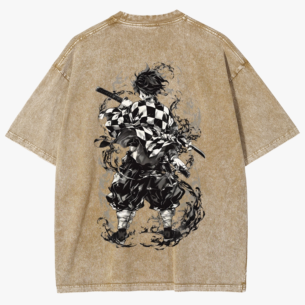 Demon slayer Unisex Fit Washed T-Shirt