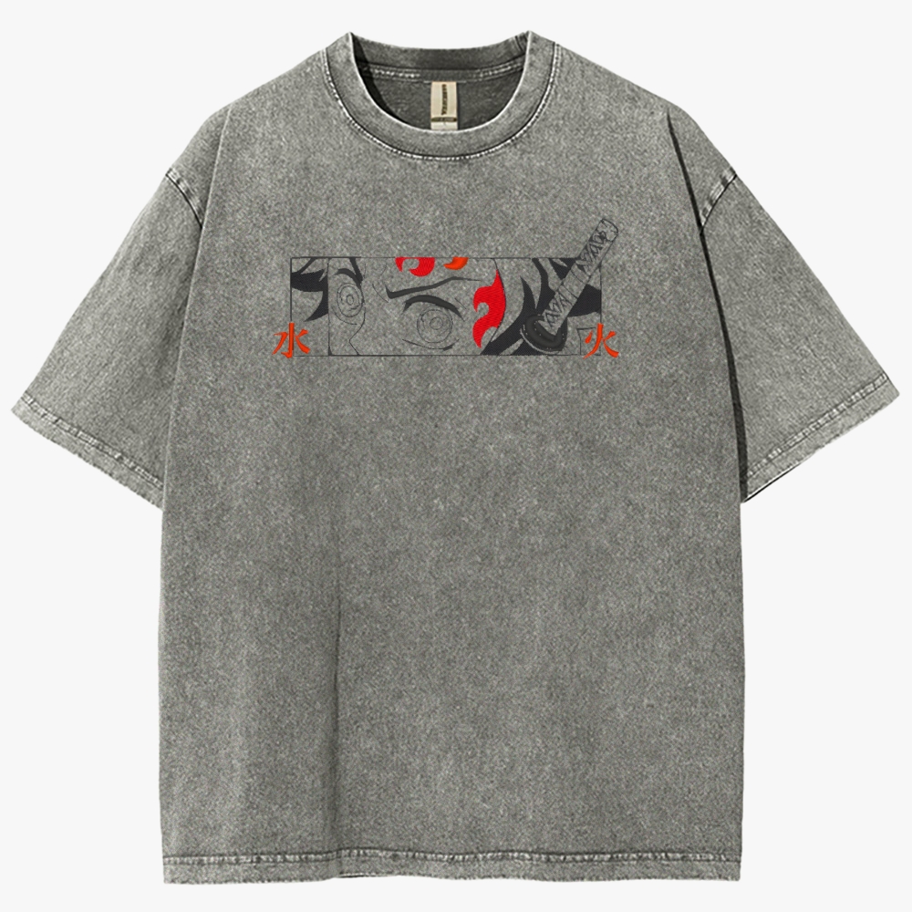 Demon slayer Unisex Fit Washed T-Shirt