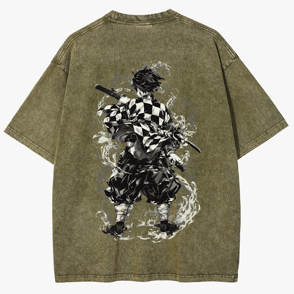 Demon slayer Unisex Fit Washed T-Shirt
