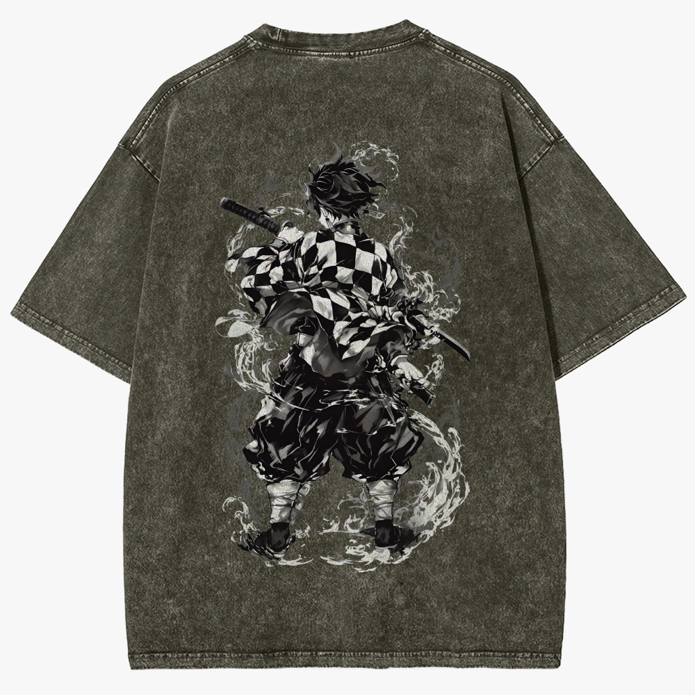 Demon slayer Unisex Fit Washed T-Shirt
