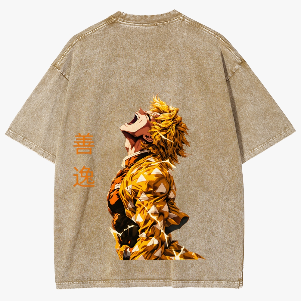 Demon slayer Unisex Fit Washed T-Shirt