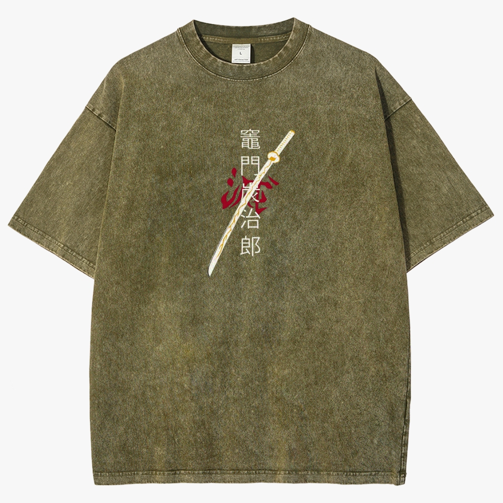 Demon slayer Unisex Fit Washed T-Shirt