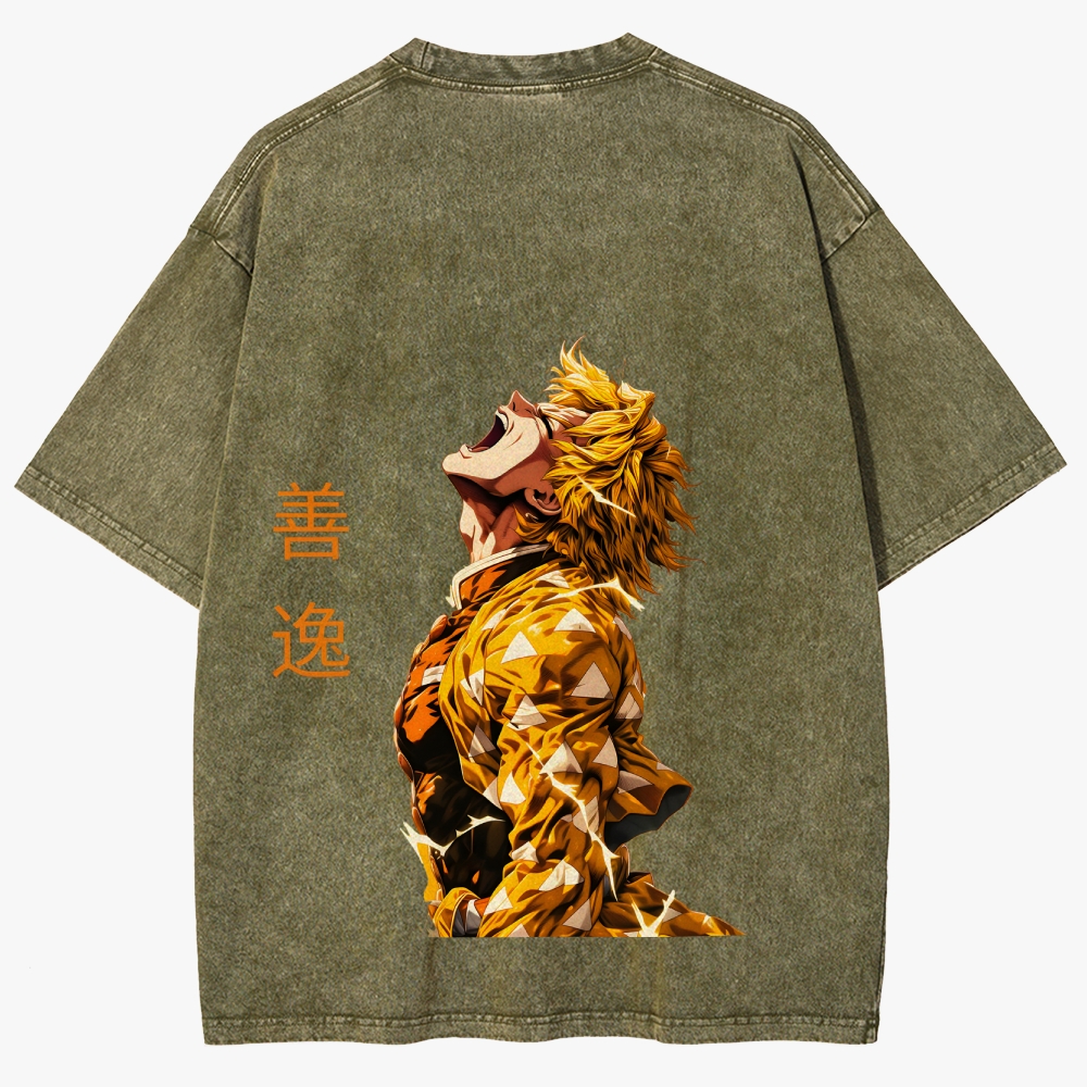 Demon slayer Unisex Fit Washed T-Shirt
