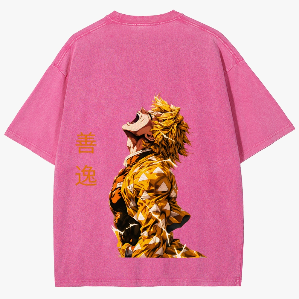Demon slayer Unisex Fit Washed T-Shirt