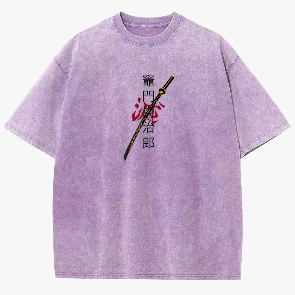 Demon slayer Unisex Fit Washed T-Shirt