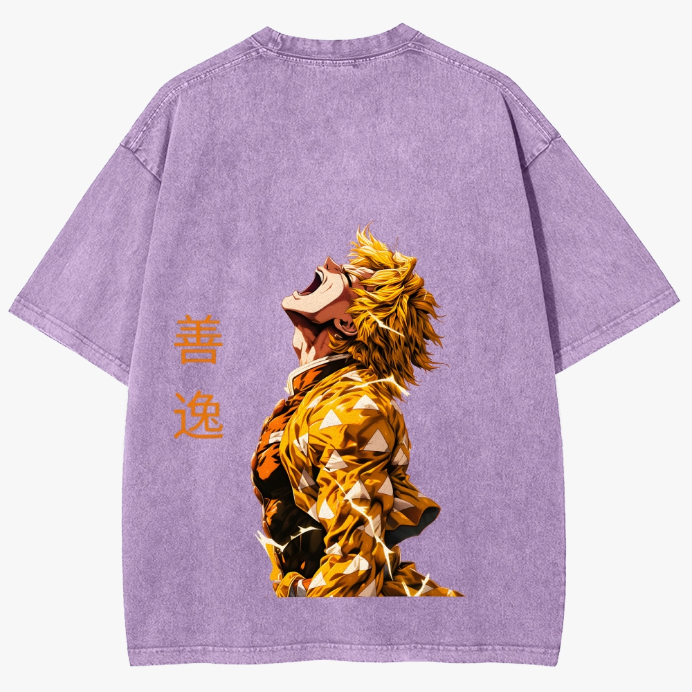 Demon slayer Unisex Fit Washed T-Shirt