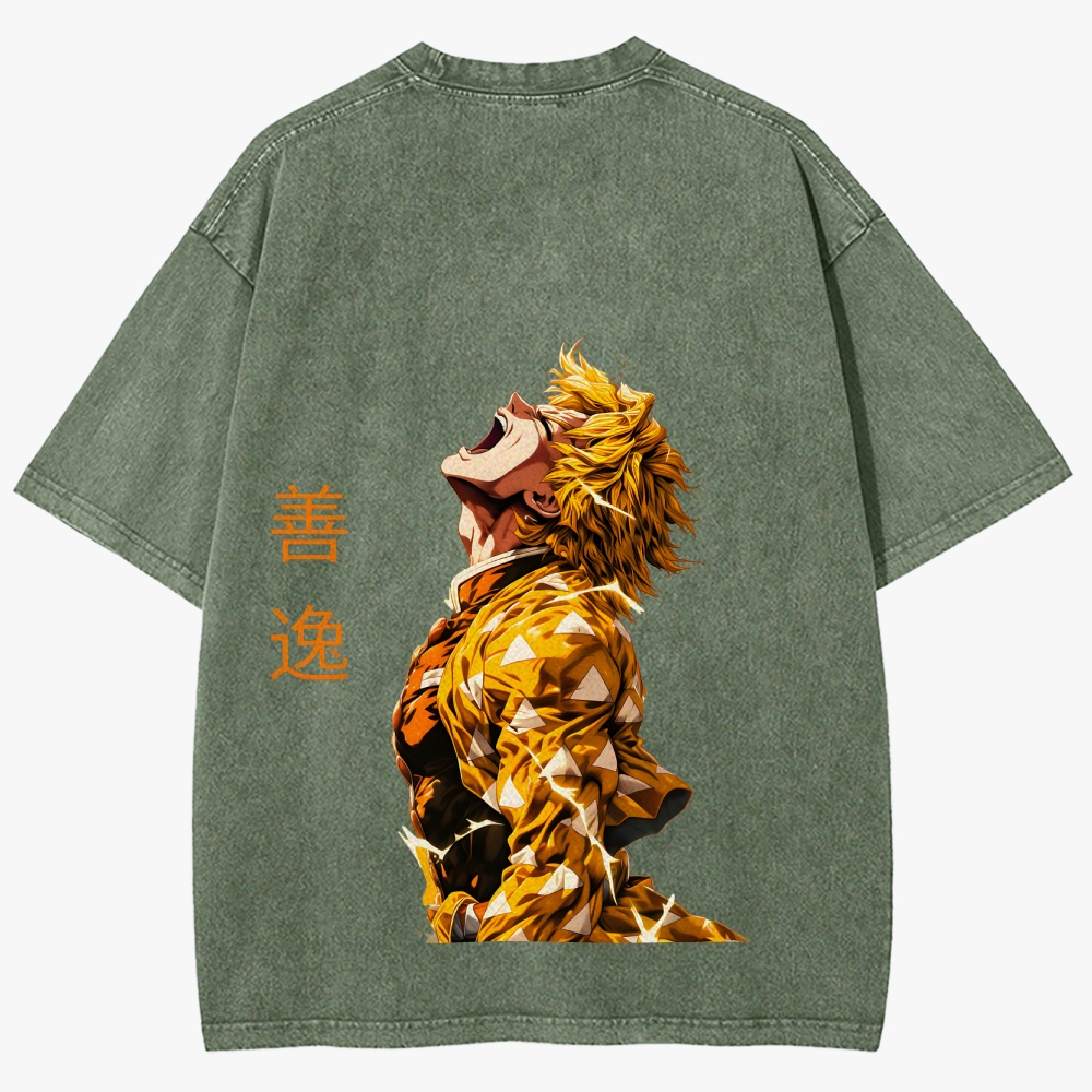 Demon slayer Unisex Fit Washed T-Shirt