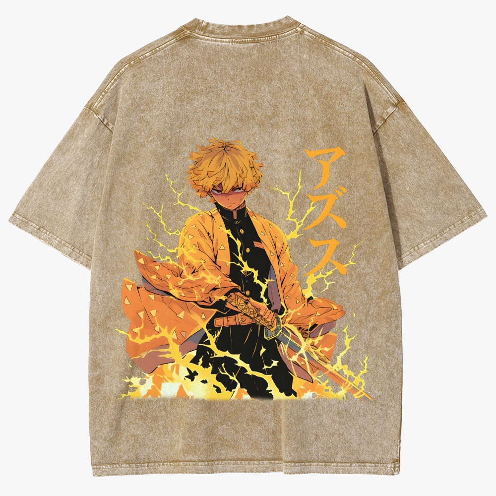 Demon slayer Unisex Fit Washed T-Shirt