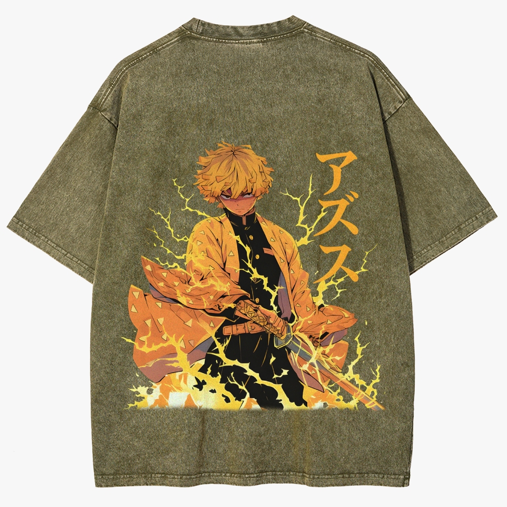 Demon slayer Unisex Fit Washed T-Shirt