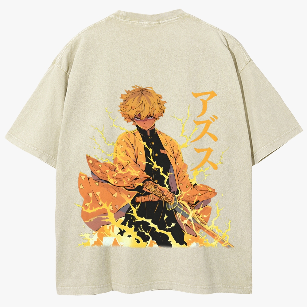Demon slayer Unisex Fit Washed T-Shirt