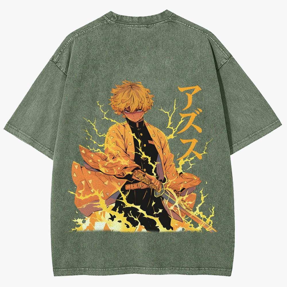 Demon slayer Unisex Fit Washed T-Shirt