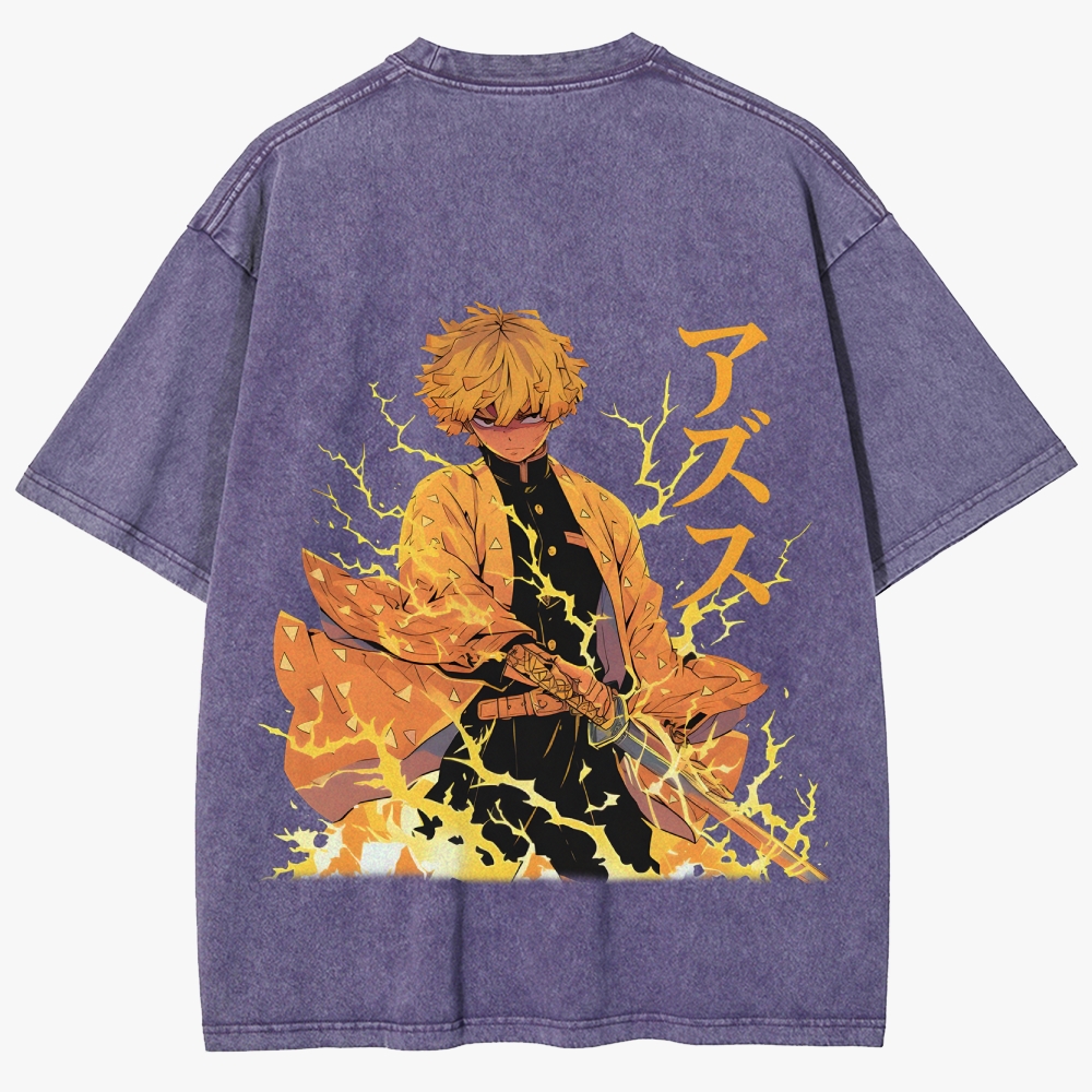 Demon slayer Unisex Fit Washed T-Shirt