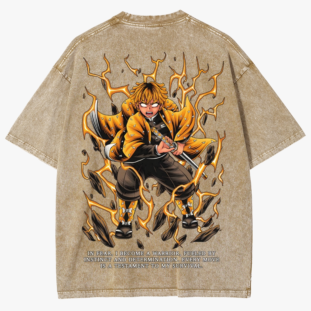 Demon slayer Unisex Fit Washed T-Shirt