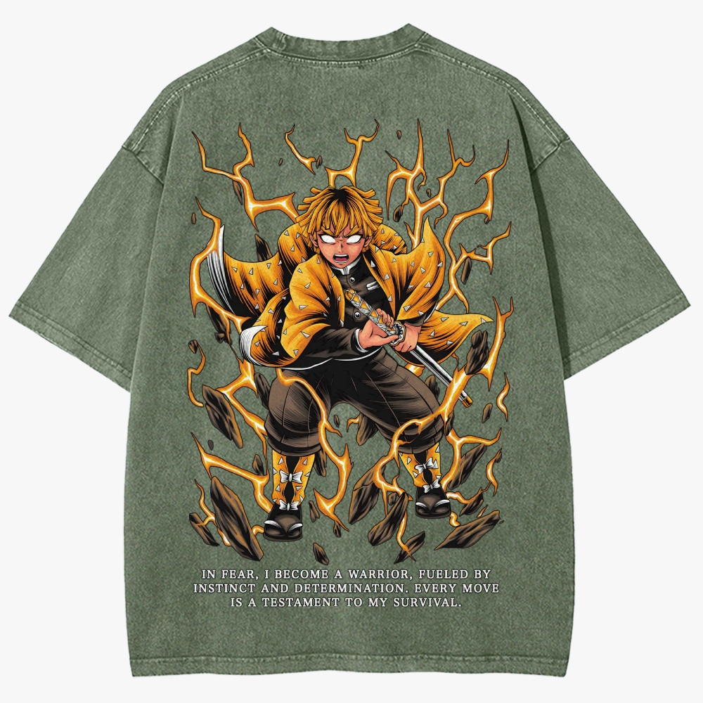Demon slayer Unisex Fit Washed T-Shirt