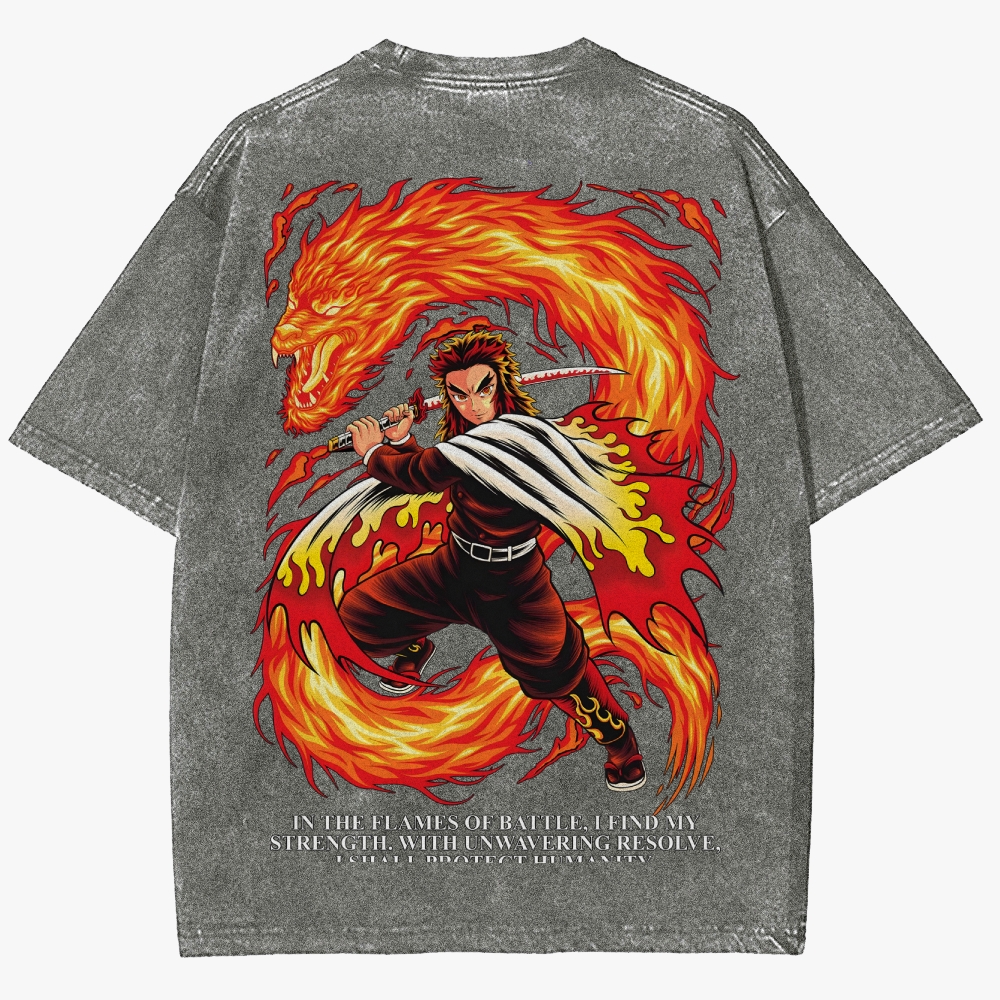 Demon slayer Unisex Fit Washed T-Shirt
