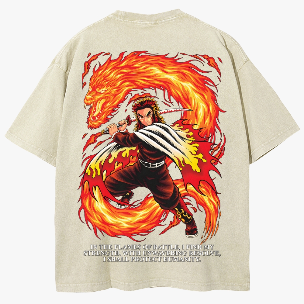 Demon slayer Unisex Fit Washed T-Shirt