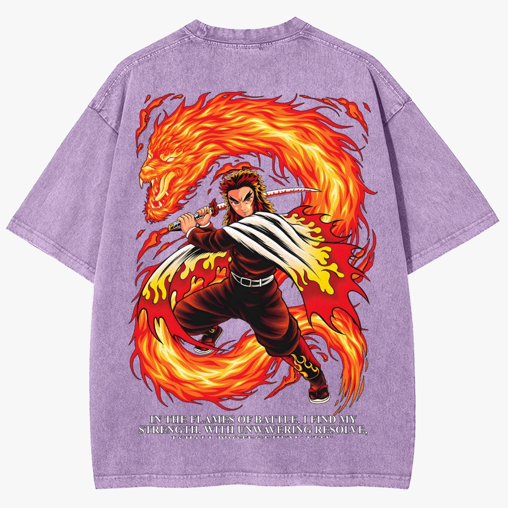 Demon slayer Unisex Fit Washed T-Shirt