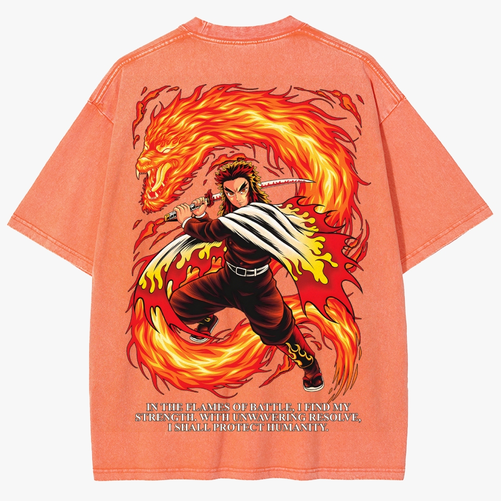 Demon slayer Unisex Fit Washed T-Shirt