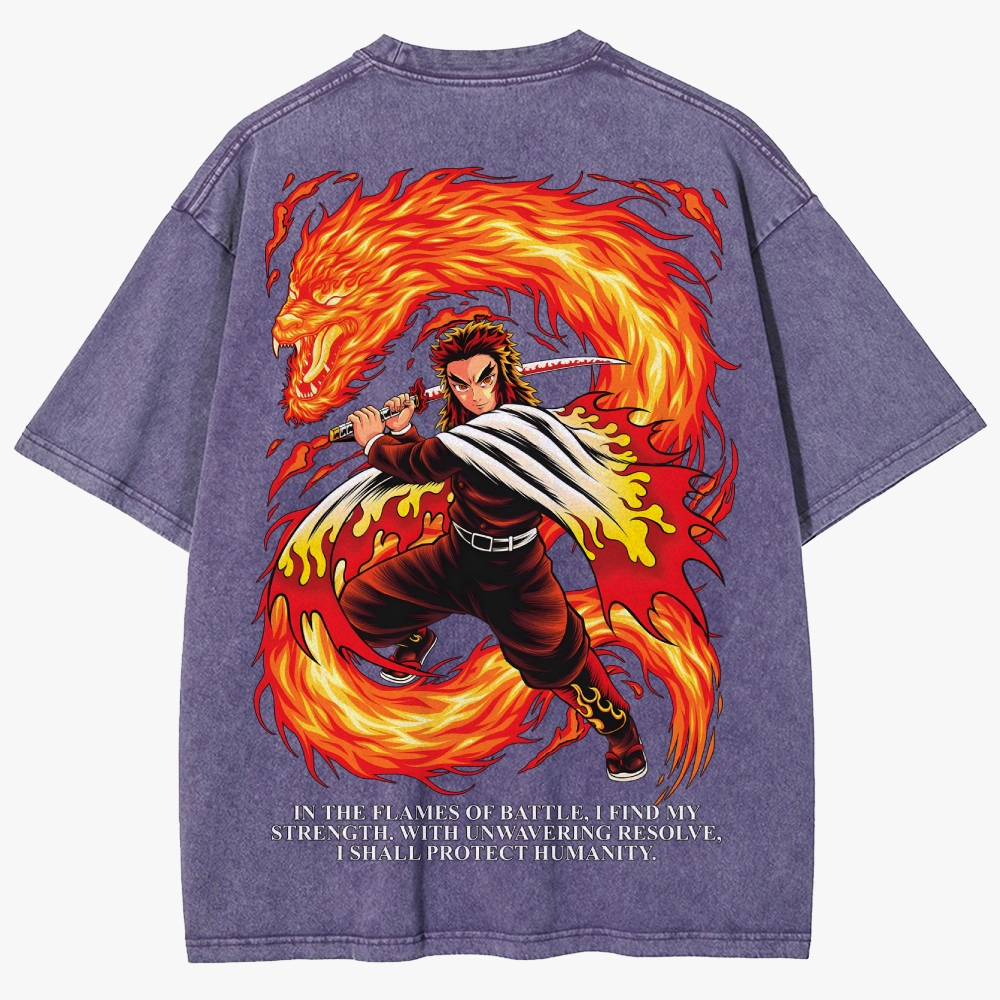 Demon slayer Unisex Fit Washed T-Shirt