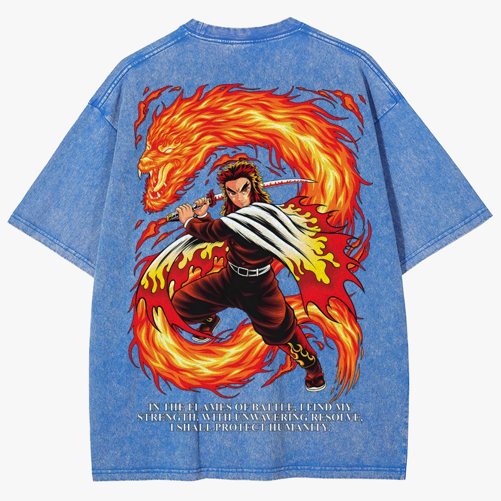 Demon slayer Unisex Fit Washed T-Shirt