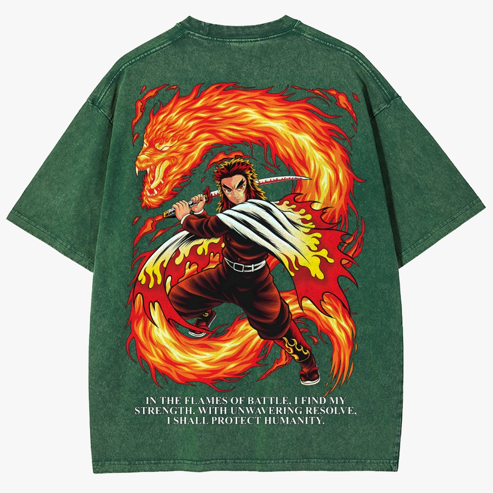 Demon slayer Unisex Fit Washed T-Shirt