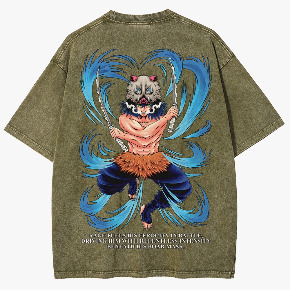 Demon slayer Unisex Fit Washed T-Shirt