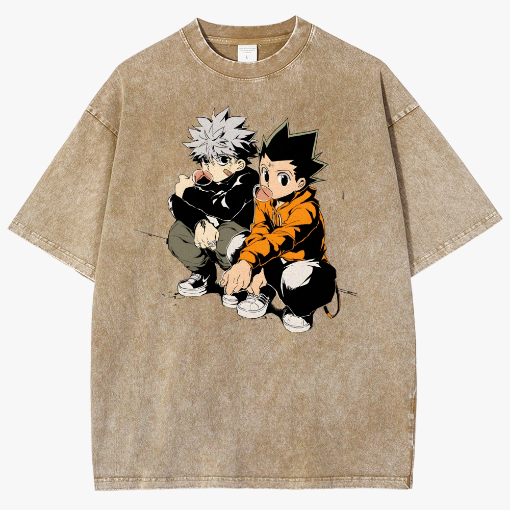 Hunter x Hunter Unisex Fit Washed T-Shirt 