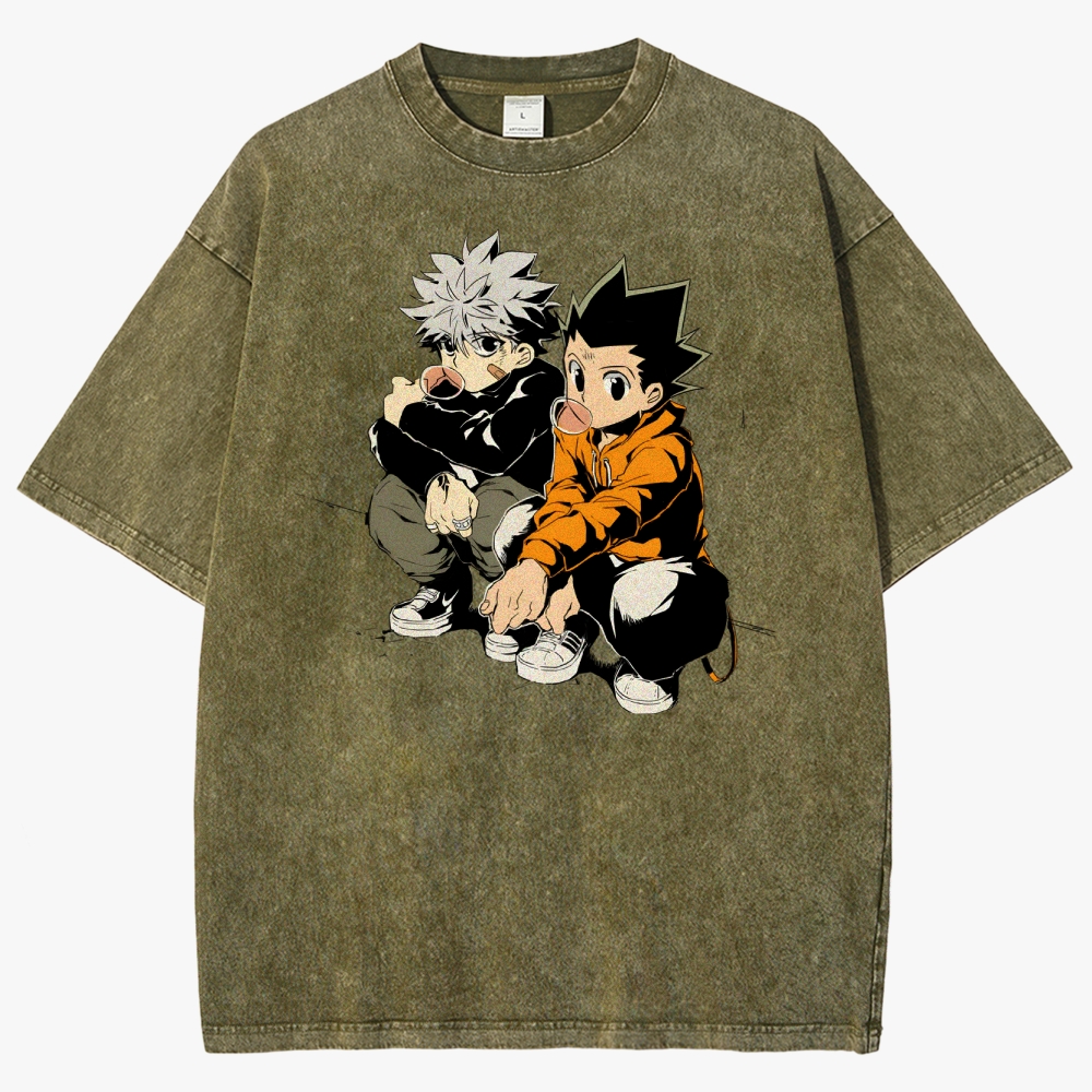 Hunter x Hunter Unisex Fit Washed T-Shirt 