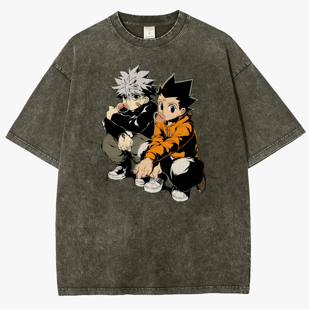Hunter x Hunter Unisex Fit Washed T-Shirt 