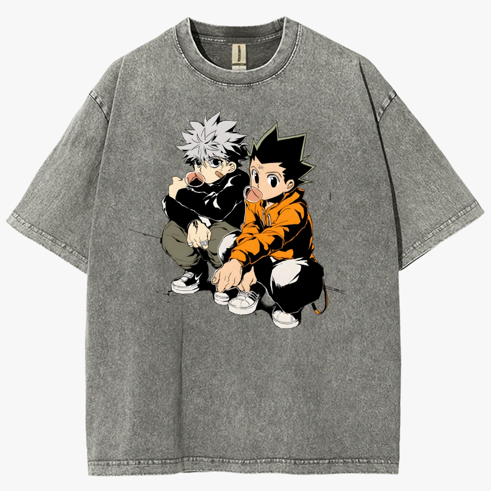 Hunter x Hunter Unisex Fit Washed T-Shirt 