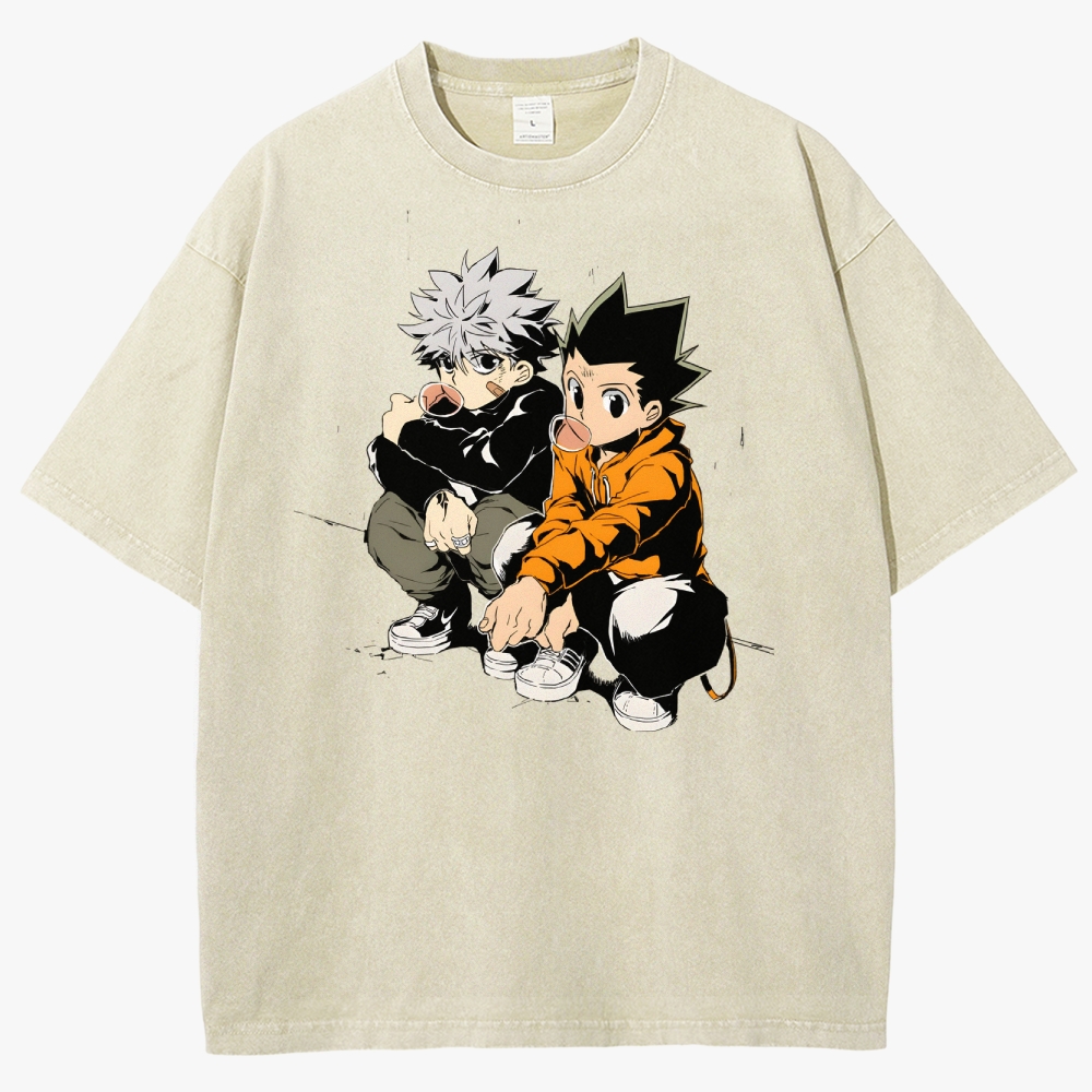 Hunter x Hunter Unisex Fit Washed T-Shirt 