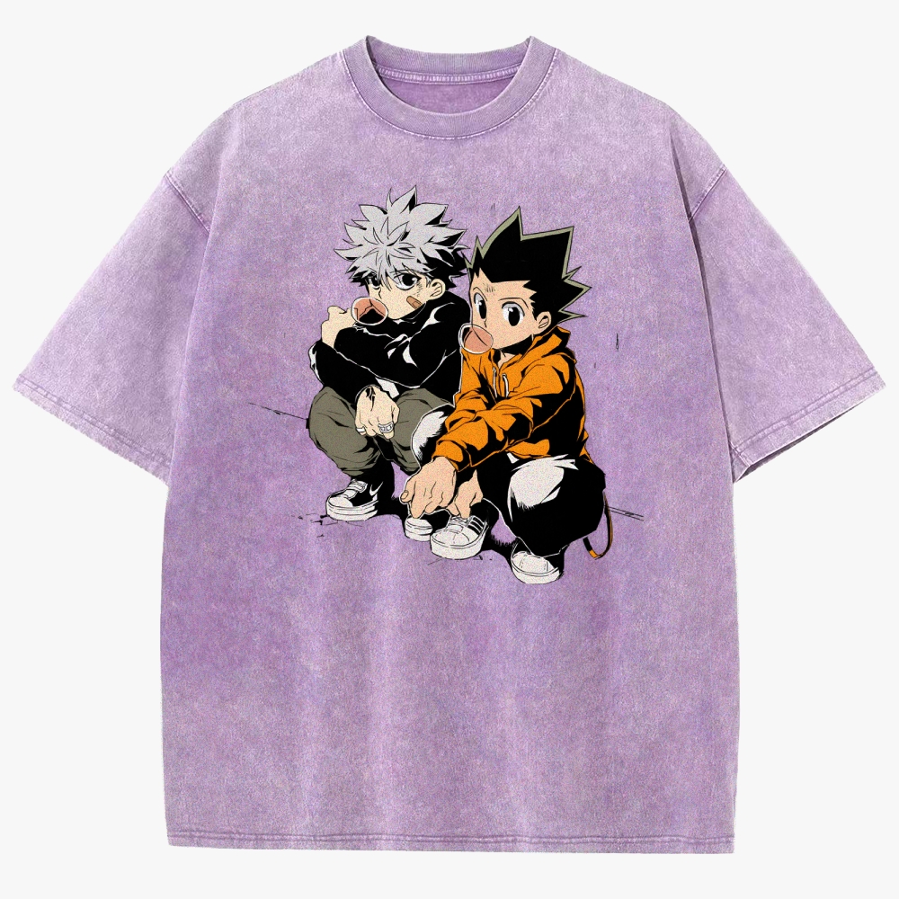 Hunter x Hunter Unisex Fit Washed T-Shirt 