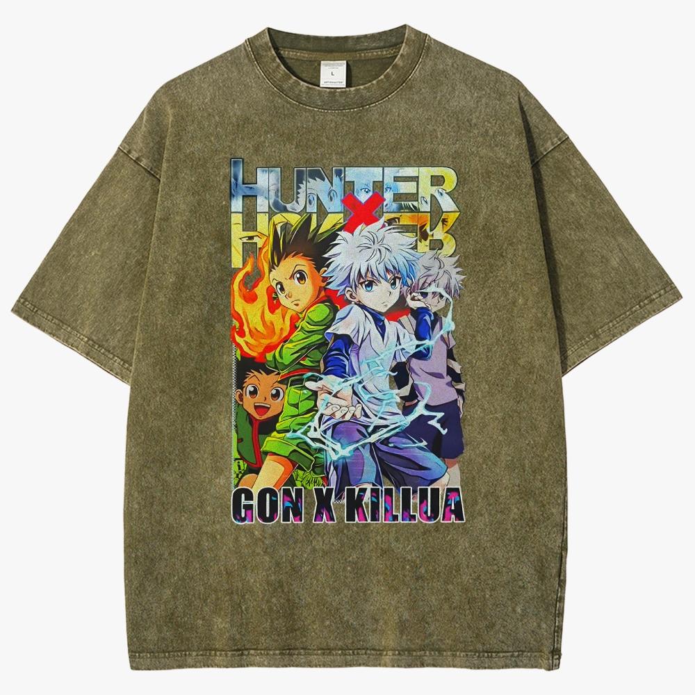 Hunter x Hunter Unisex Fit Washed T-Shirt