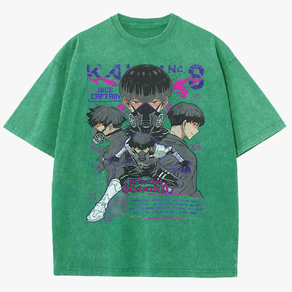 Kaiju No. 8 Anime Unisex Fit Washed T-Shirt