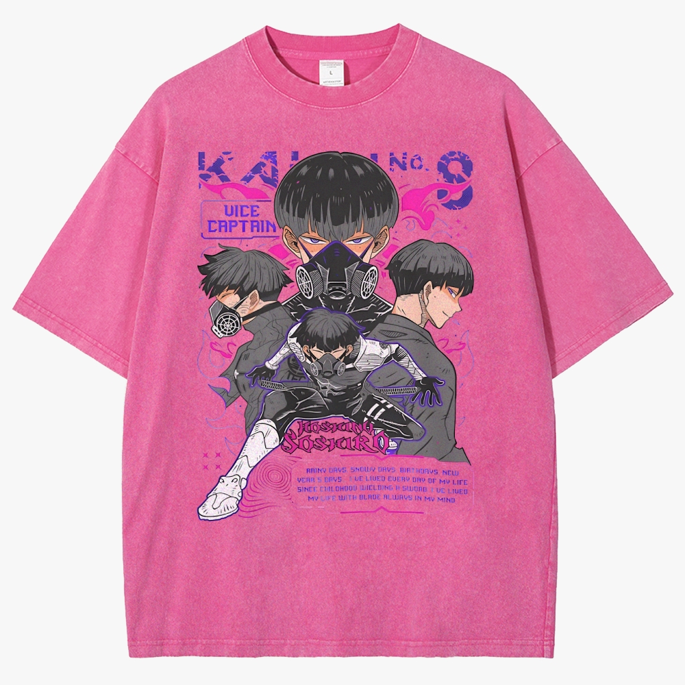 Kaiju No. 8 Anime Unisex Fit Washed T-Shirt