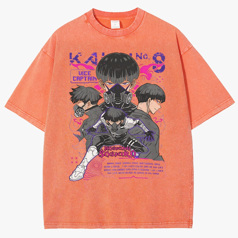 Kaiju No. 8 Anime Unisex Fit Washed T-Shirt